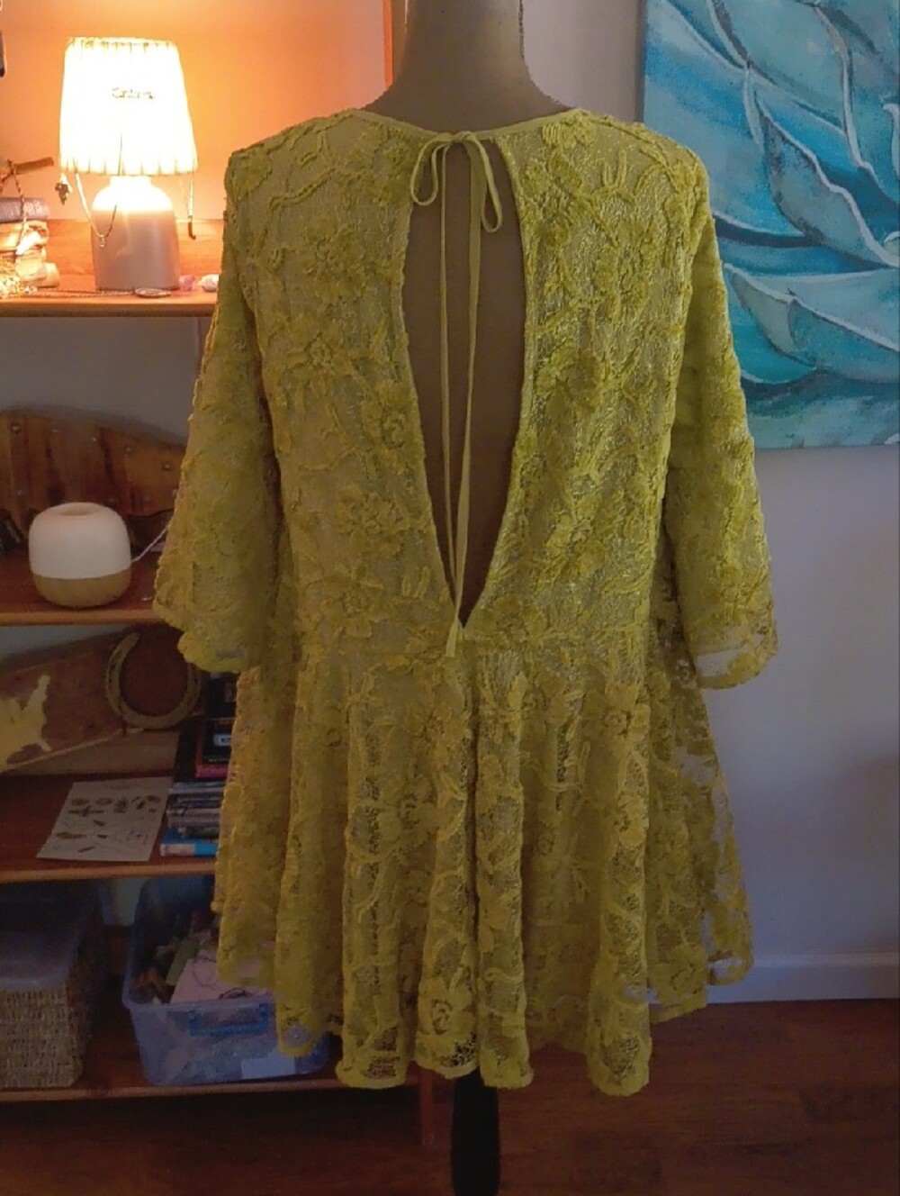 Free People Le Fluer Lace Swing Tunic Dress - Picture 9 of 14
